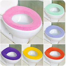 Load image into Gallery viewer, 2019 NEW Arrival Comfortable Velvet Coral Bathroom Toilet Seat Cover Washable Closestool Standard Pumpkin Pattern Soft Cushion