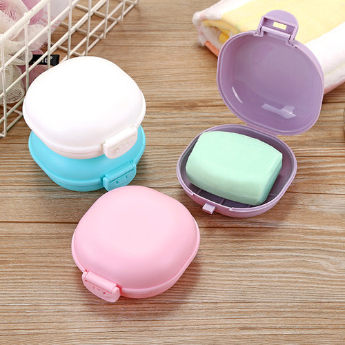 5 Colors Bathroom Dish Plate Case Home Shower Travel Hiking Holder Container Soap Box Plastic Soap Box Dispenser Soap Rack